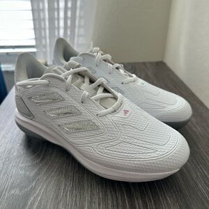 Adidas Women’s Adizero Purehustle 3 Softball Size 5.5 White/Glitter Brand New